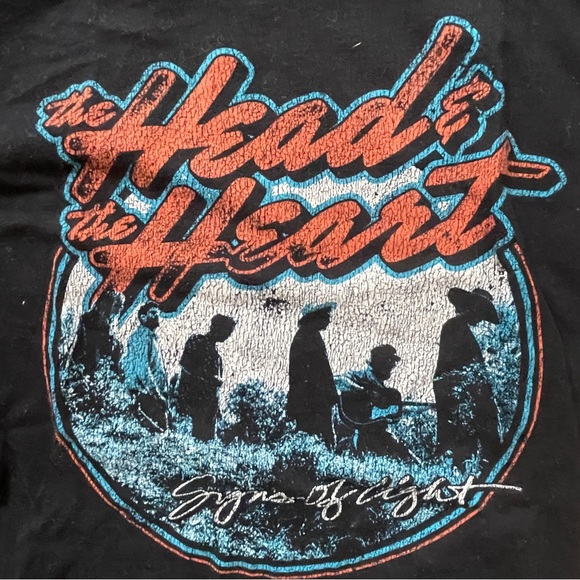 The Head & the Heart Sign of Light Tour Tee SZ Small - Picture 2 of 7